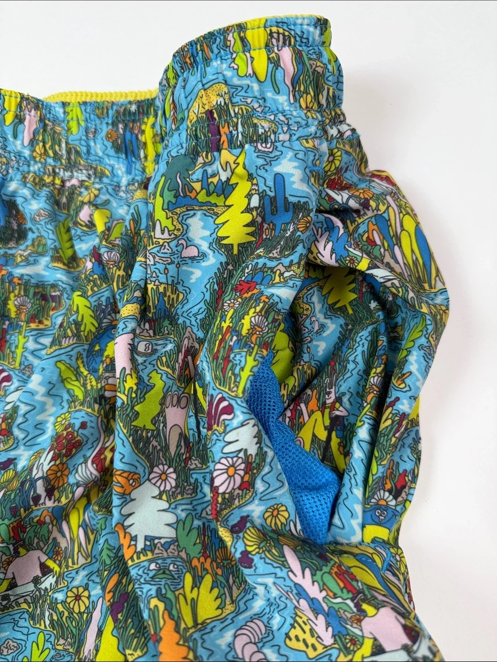 Bonobos Fielder Men’s Swim Trunks Large Scenic Print Board Short Beach Surf Swim